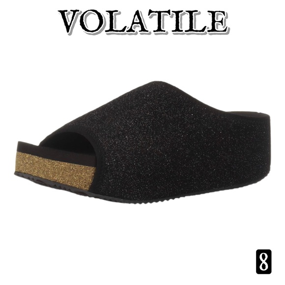 Volatile Festina Metallic Platform Sandals 8